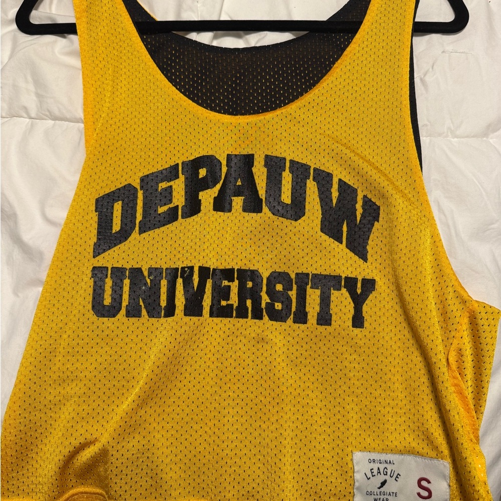 Yellow DePauw University Tank Top